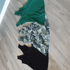 Set of 3 H & M V neck dresses, size M